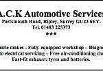 ACK automotive services