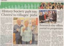 History Society Pals Say Cheers! To Villages Pubs