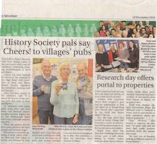 History Society Pals Say Cheers! To Villages Pubs