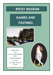 GAMES AND PASTIMES features local memories, photos and artefacts from before the war