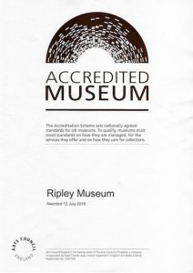Ripley_Museum_accreditation-certificate